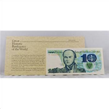 Great Historic Banknotes Of The World 1982 Poland 10 Zlotych