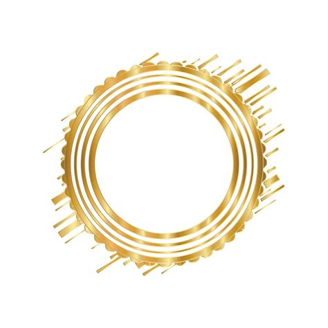 Modern circle frame gold design 1761893 Vector Art at Vecteezy