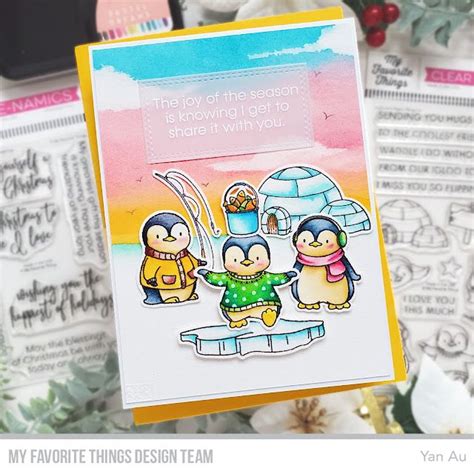 YUZU PLAYFUL PENGUINS MFT STAMP NOVEMBER RELEASE COUNTDOWN DAY 4