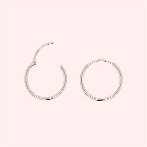 Implant Grade Titanium Delicate Hoop Hypoallergenic Earrings Solace Jewellery Ltd®