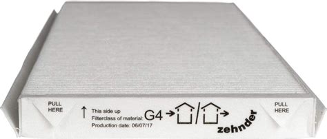 Zehnder Filter Set For Comfoair Q Q Q G Pack Of