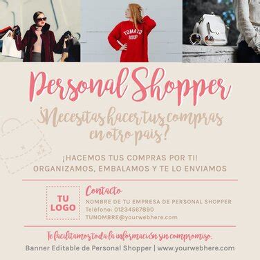 Personal Shoppers diseña flyers con plantillas online