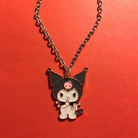 Kawaii Necklace Cute Kuromi Necklace Etsy