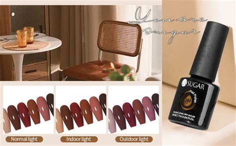 UR SUGAR Gel Polish Dark Red Nude Brown UV Nail Gel Color Gel Base Top Coat 7ml Shopee Philippines