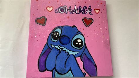 Stitch Cute Painting From Lilo And Stitch Etsy In Cute