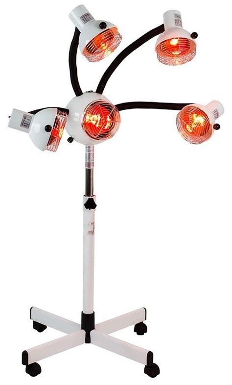 5 Head Near Infrared Lamp With Flexible Arms Red Lamp Red Light Therapy Flexibility