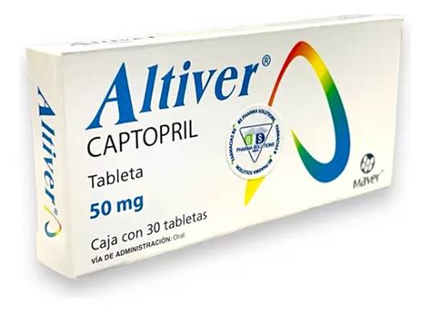 Altiver Captopril 50mg C 30 Tabletas Maver