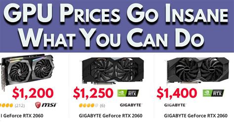 GPU Prices Go Insane What You Can Do To Get A Graphics Card April