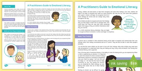 EYFS Emotional Literacy Practitioners Guide Teacher Made