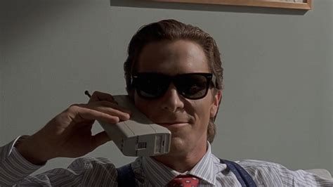 Patrick Bateman Talking On Phone - Indian Meme Templates