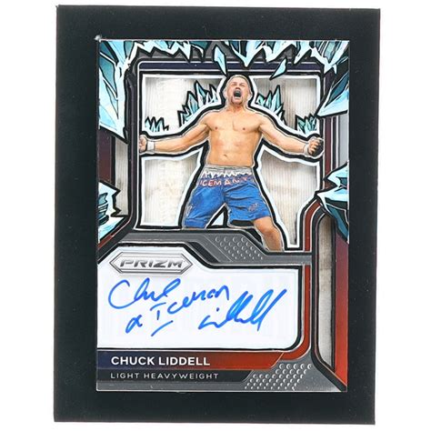 Chuck The Iceman Liddell Signed Custom Trading Card Pristine