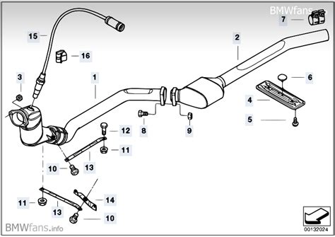 Bmw e46 exhaust system diagram