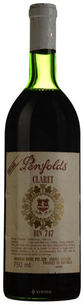 1998 Penfolds Bin 747 Claret Vivino US