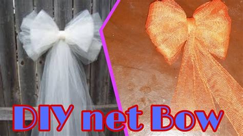 How To Make A Tulle Bow Simple And Easy Net Bow Diy Tulle Bow