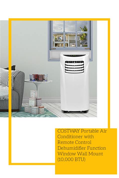 Costway Portable Air Conditioner With Remote Control Dehumidifier