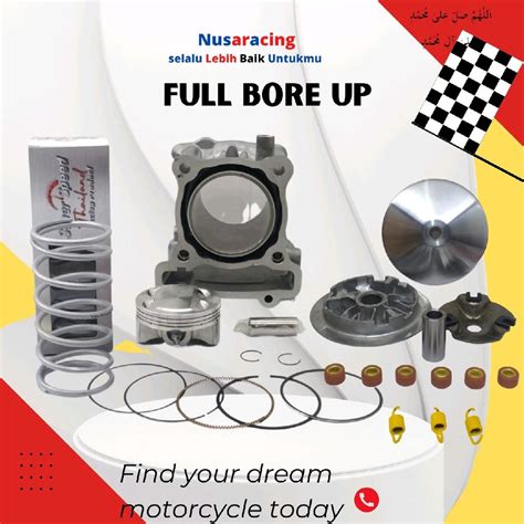 Jual PAKET BORE UP 180CC BLOK SEHER NMAX 63 MM AEROX LEXY SUPER PAKET