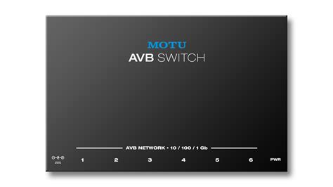 Motu Avb Switch Five Port 1 Gigabit Avb Ethernet Switch