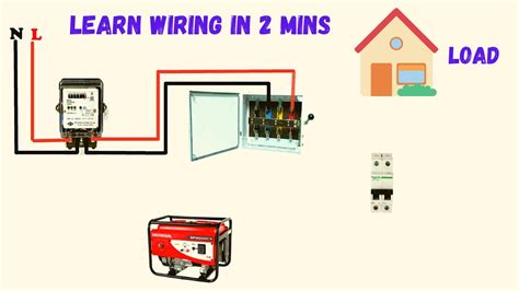 Single Phase Manual Changeover Switch Wiring Diagram Youtube