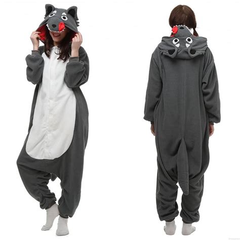 Pi Ama Wilk Onesie Dres Kigurumi Kraina Jednoro Ca