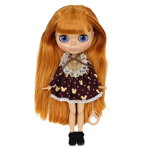 Linda Premium Custom Neo Blythe Muñeca con cabello pelirrojo piel