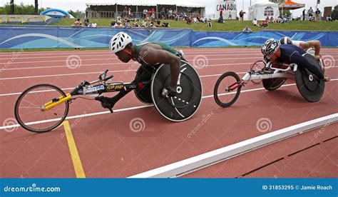 Wheelchair Athletes Race Canada Editorial Image Image Of Fitness