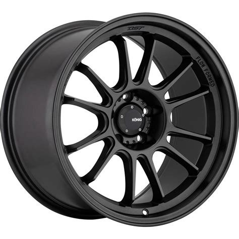 Flow Formed Hypergram Wheels By Konig Matte Black Moss Miata