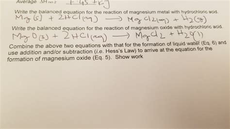 Solved 20 Write the balanced equation for the reaction of | Chegg.com