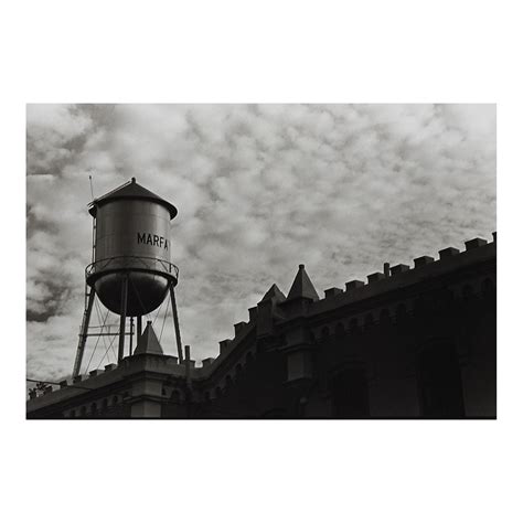 1990s Black And White Marfa Texas Watertower Photograph Chairish