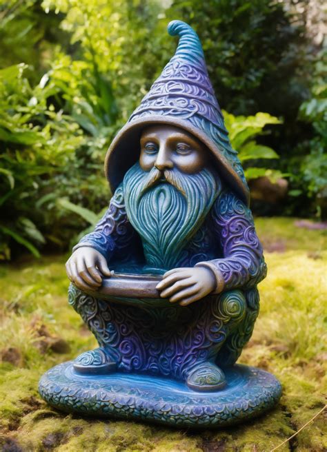 Lexica An Oval Shaped Ancient Stone Hand Made Meditative Hooded Gnome