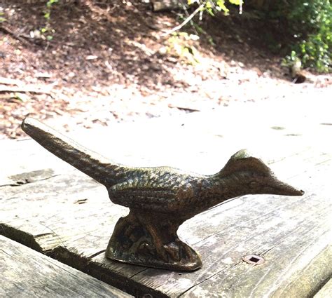 Vintage Brass Roadrunner Vintage Solid Brass Bird Figurine Retro