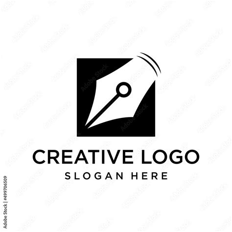 Vector graphic of pen logo design template Stock Vector | Adobe Stock