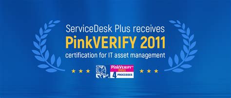 Módulo De Gestión De Activos Ti Itam De Servicedesk Plus Recibe Certificación Pinkverify