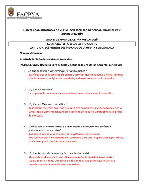 Actividad 2 2 microeconomía UNIVERSIDAD AUTÓNOMA DE NUEVO LEÓN