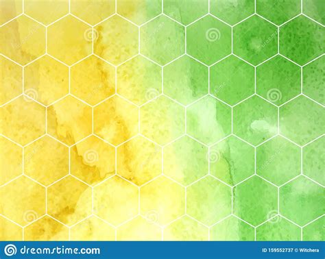 Textura De Color Hex Gono De Color De Color Acuarela Ilustraci N Del