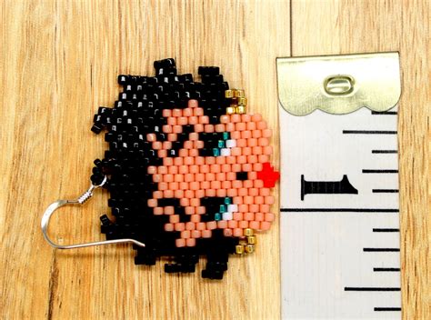 Betty Boop Earrings Beaded Betty Boop Earrings Miyuki Etsy