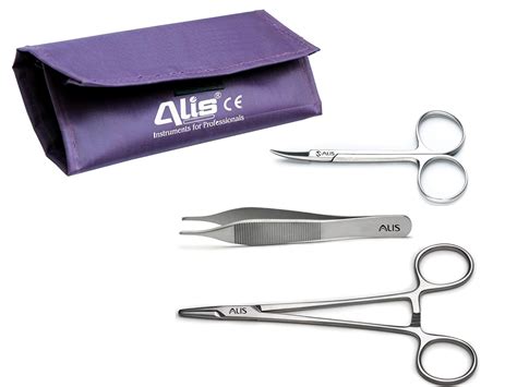 Alis Suture Set Kit 3 Surgical Instrument Combo Adson Dissecting