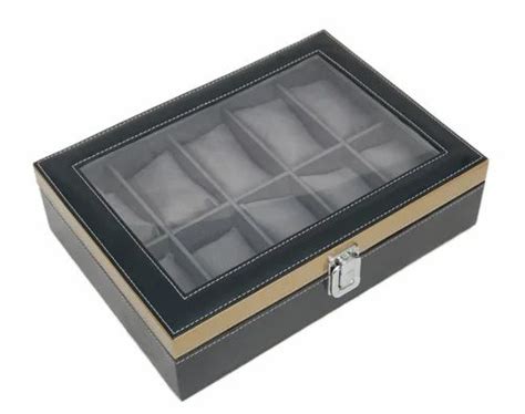 Black And Brown Pu Leather Leatherette Watch Box At Rs 550 Piece In New