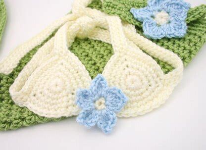 B Baby Mermaid Costume Bikini Top Crochet Pattern By KnitsyCrochet Knitting Patterns