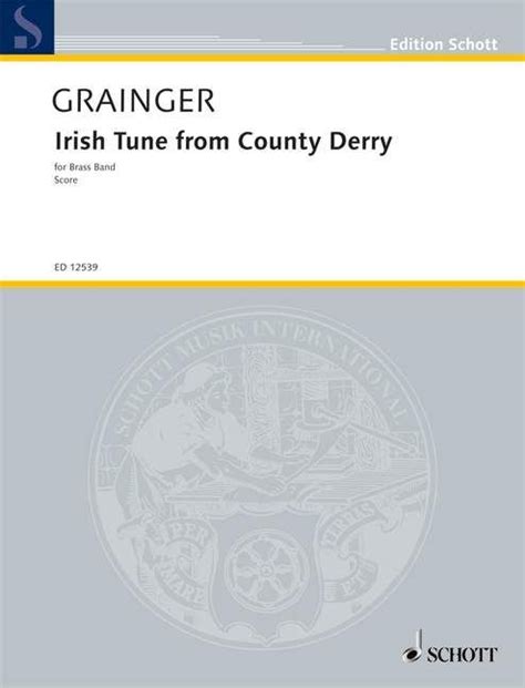 Irish Tune From Country Derry By Percy Aldridge Grainger Brass Band