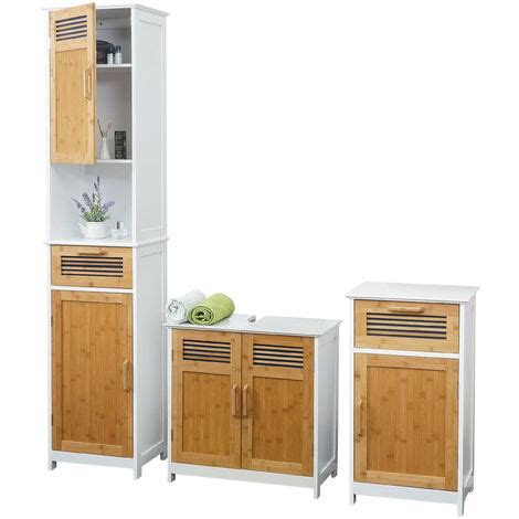 Set De Salle De Bains Hwc A Armoire Commode Meuble Sous Lavabo