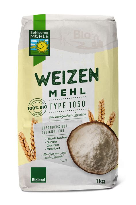 Bohlsener Mühle Bio Weizenmehl Type 1050 6 x 1kg online kaufen