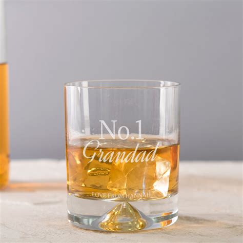 Personalised Whisky Tumbler No1 Grandad Uk