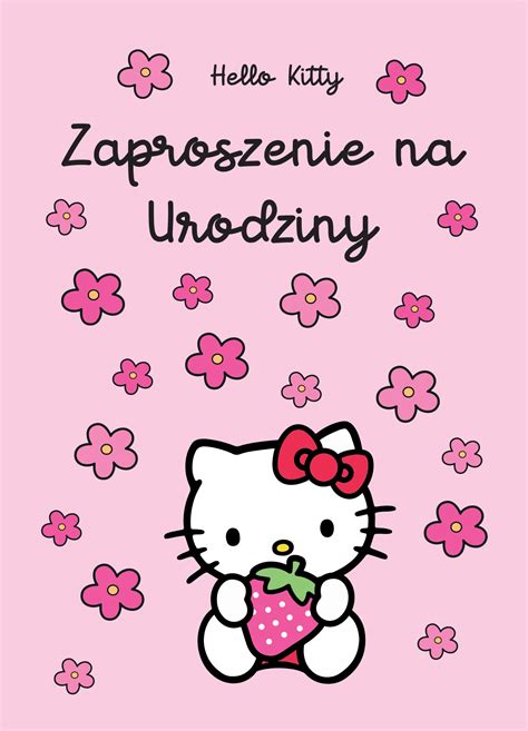 Zaproszenie urodzinowe HELLO KITTY 15131365763 - Allegro.pl