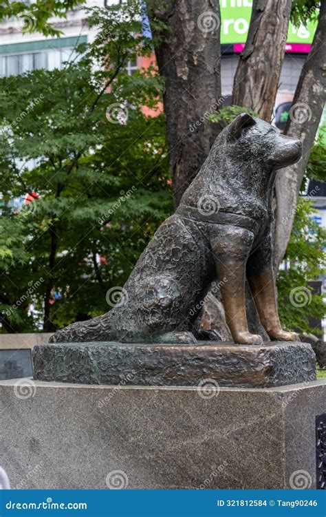 The Hachiko Statue In Shibuya Tokyo Editorial Stock Image Image Of