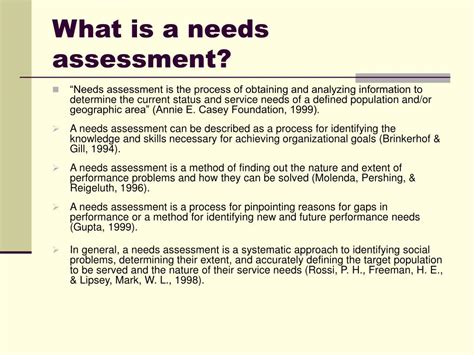 Ppt Conducting A Needs Assessment Powerpoint Presentation Free