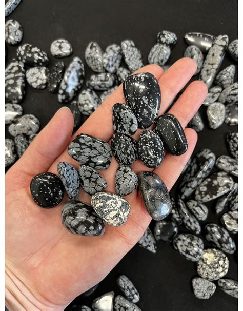 Snowflake Obsidian Tumbled Stones Grade A Sizes Available Purchase