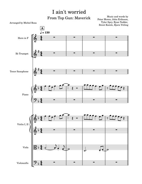 I Ain T Worried Arr Harmonistas By OneRepublic Sheet Music For