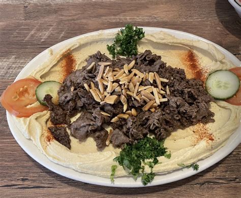 Hummus Beef Shawarma Plate Hanadis