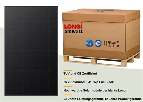 X Longi W Solarmodule Full Black Kwp Ihr Partner F R