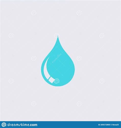 Clear And Blue Water Drop Vector Illustration Clip Art Stock